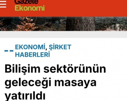 Gazete Ekonomi Gazetesinde Yer Aldık!