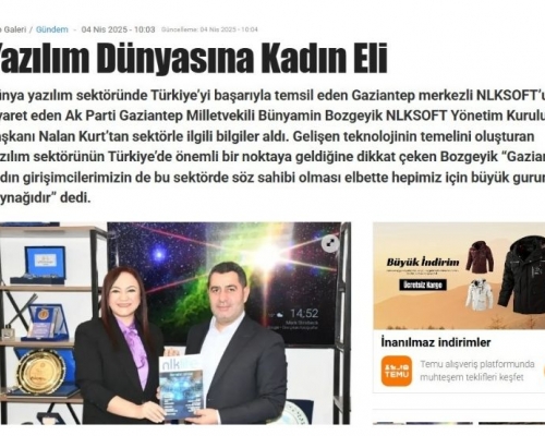 Gaziantep Milletvekili Bünyamin Bozgeyik, firmamızı ziyaret Etti