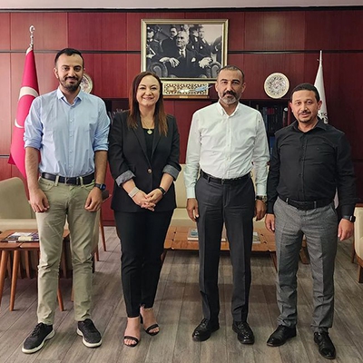 Gaziantep Ticaret Odası Başkanı Sayın Mehmet Tuncay Yıldırım'ı makamında ziyaret ettik.