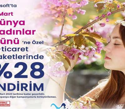 8 Mart Dünya Kadınlar Gününe Özel İndirim